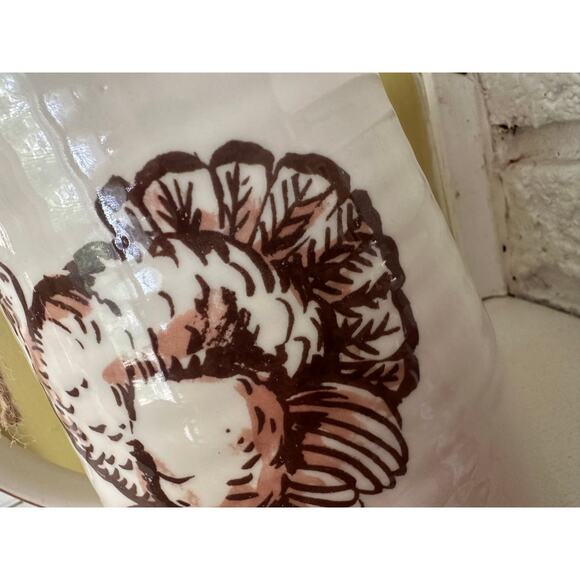 RARE NWT Molly Hatch Turkey Harvest 56 Ounce Ceramic Pitcher - Picture 7 of 16